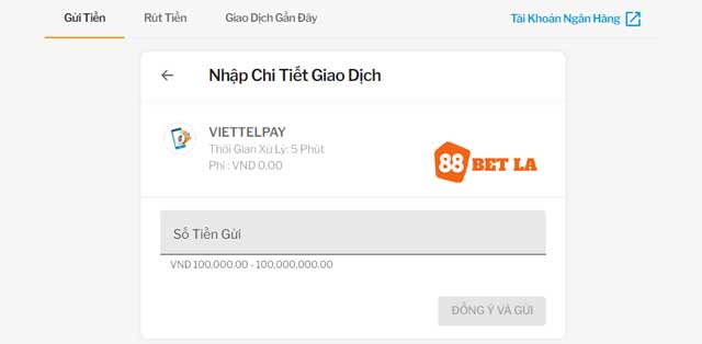 Giải pháp nạp tiền 88Bet qua ví điện tử